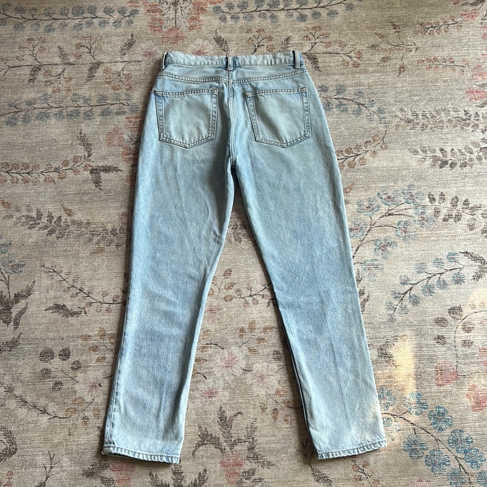 Reformation Jeans Julia Crop High Cigarette Jean Powell Wash Size 26 - Picture 8 of 8